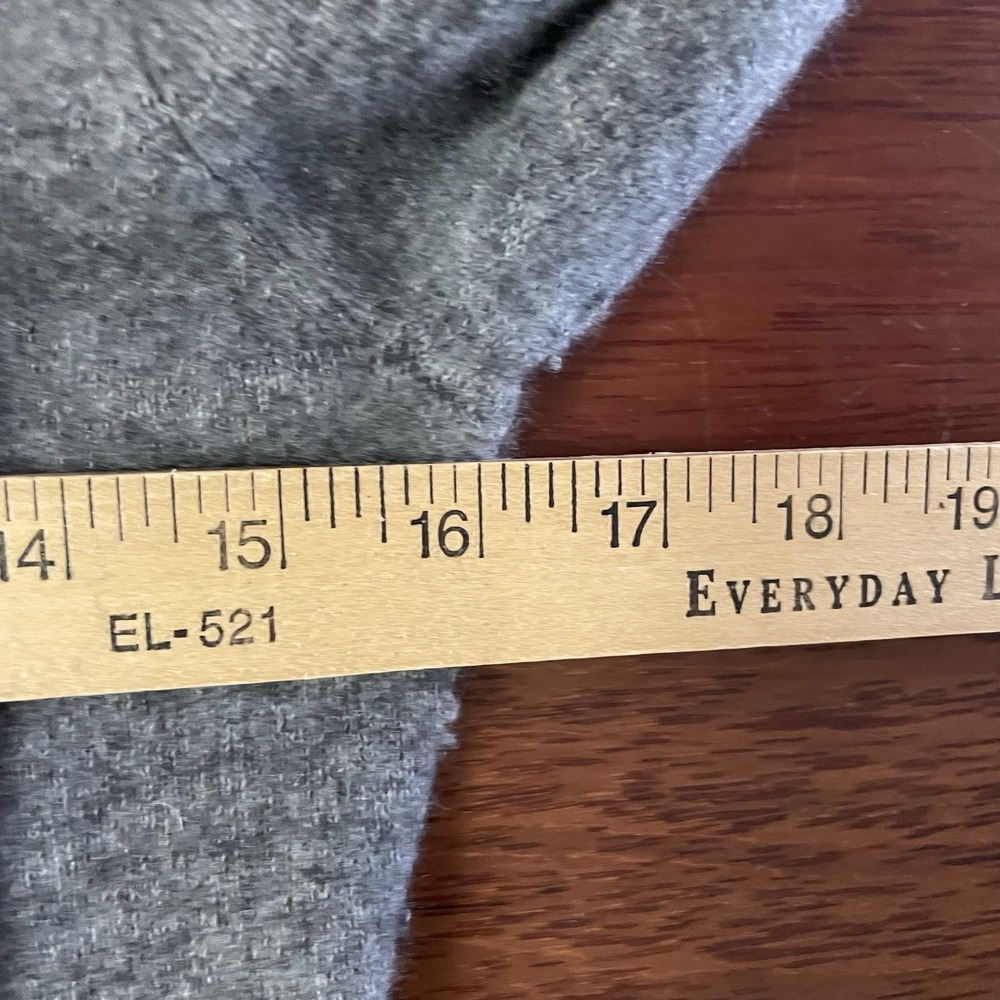Vince 100% Cashmere Babydoll Long Sleeve‎ Sweater Dress Y2K Phoebe Gray Sz S B27 - Picture 11 of 12